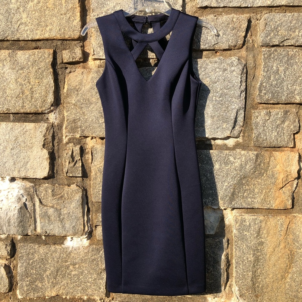 Navy Guess Bodycon dress